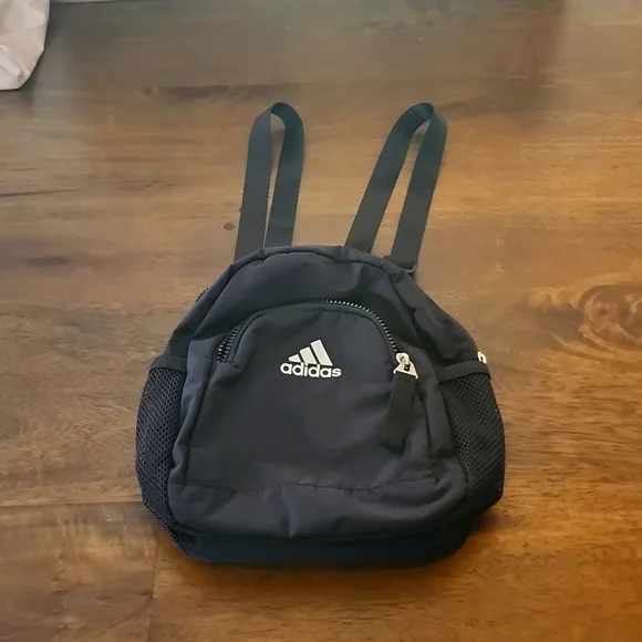 Adidas Originals Black & White Nylon Utility Mini Backpack Sporty \